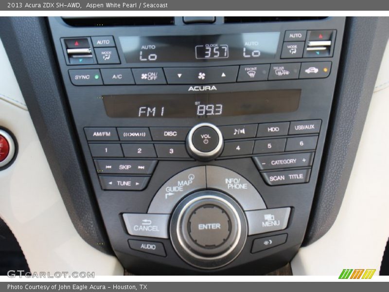 Controls of 2013 ZDX SH-AWD