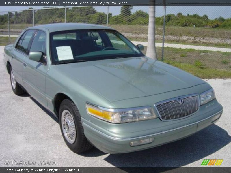 Vermont Green Metallic / Willow Green 1997 Mercury Grand Marquis GS