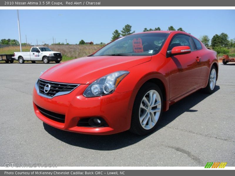 Red Alert / Charcoal 2010 Nissan Altima 3.5 SR Coupe
