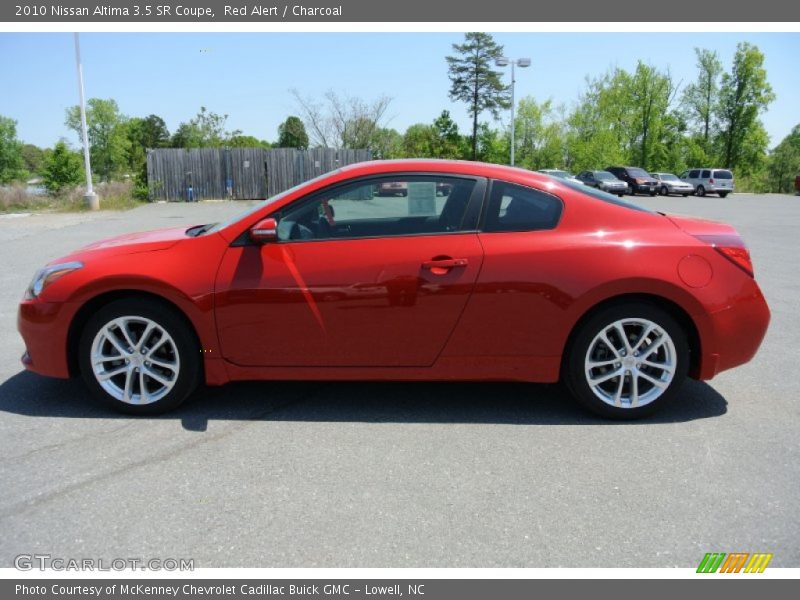 Red Alert / Charcoal 2010 Nissan Altima 3.5 SR Coupe