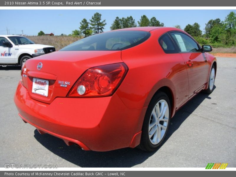 Red Alert / Charcoal 2010 Nissan Altima 3.5 SR Coupe