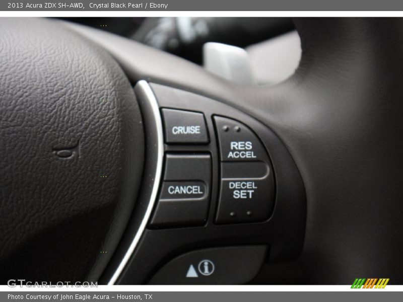 Controls of 2013 ZDX SH-AWD