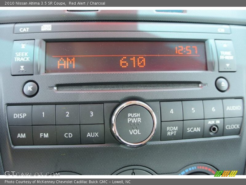 Red Alert / Charcoal 2010 Nissan Altima 3.5 SR Coupe