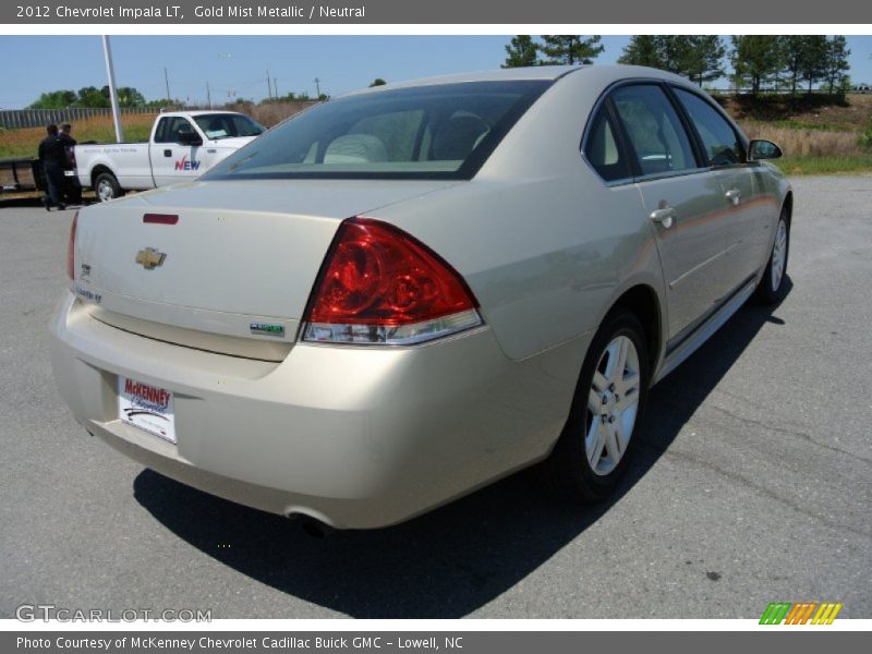 Gold Mist Metallic / Neutral 2012 Chevrolet Impala LT