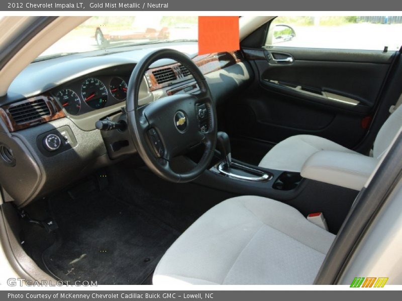 Gold Mist Metallic / Neutral 2012 Chevrolet Impala LT