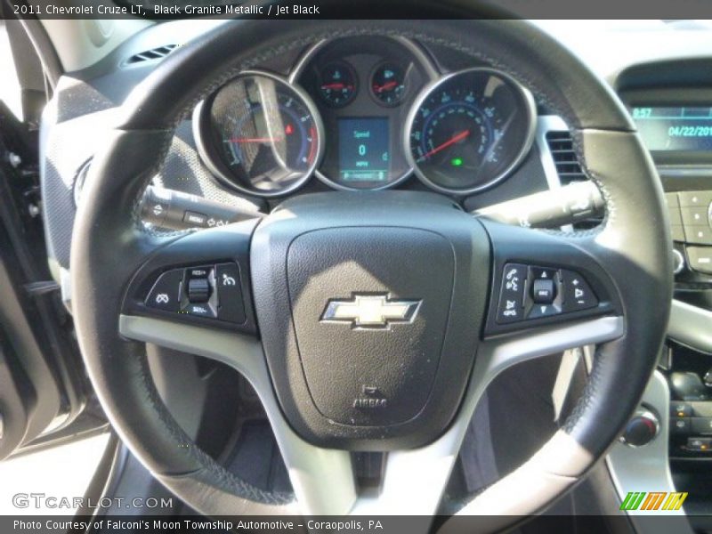 Black Granite Metallic / Jet Black 2011 Chevrolet Cruze LT