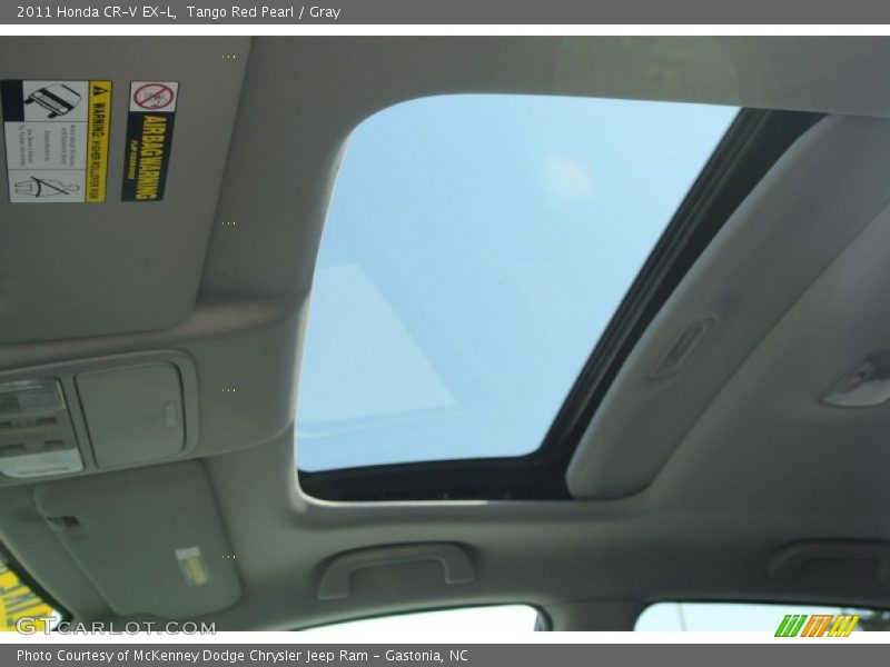 Tango Red Pearl / Gray 2011 Honda CR-V EX-L