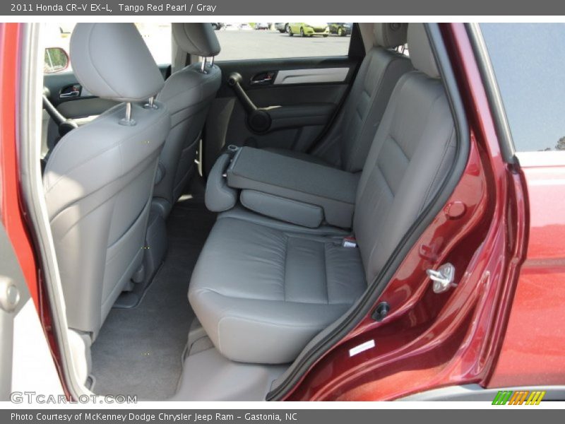 Tango Red Pearl / Gray 2011 Honda CR-V EX-L