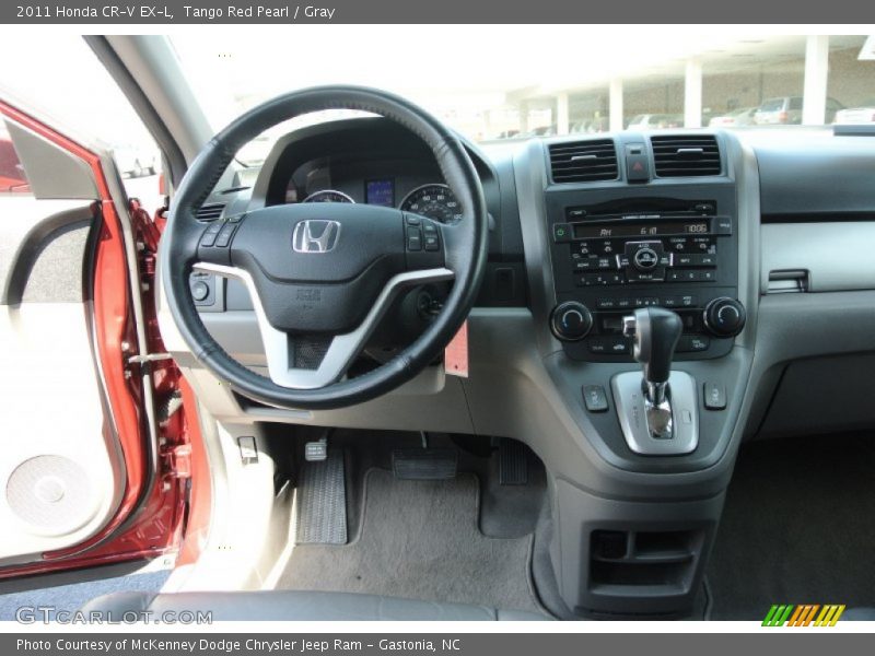 Tango Red Pearl / Gray 2011 Honda CR-V EX-L