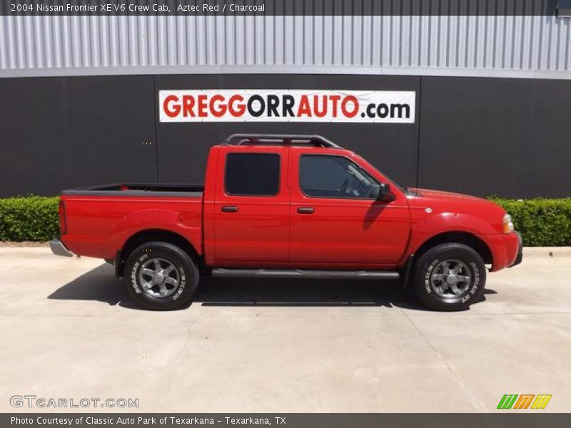 Aztec Red / Charcoal 2004 Nissan Frontier XE V6 Crew Cab