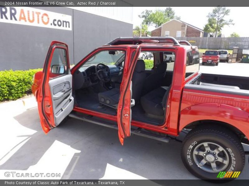 Aztec Red / Charcoal 2004 Nissan Frontier XE V6 Crew Cab