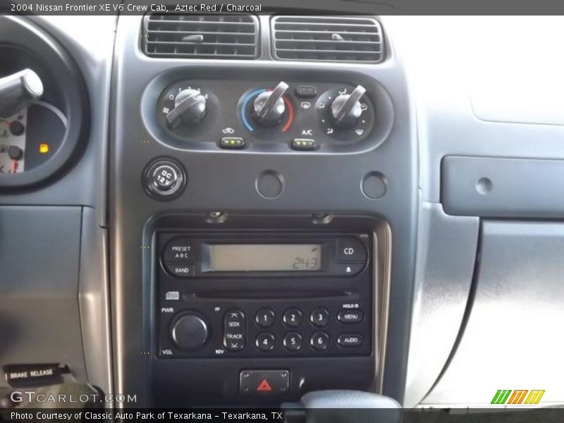 Aztec Red / Charcoal 2004 Nissan Frontier XE V6 Crew Cab