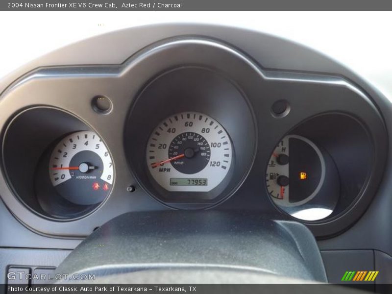 Aztec Red / Charcoal 2004 Nissan Frontier XE V6 Crew Cab