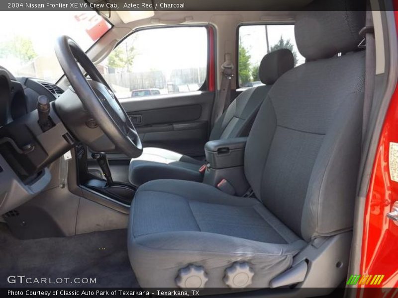 Aztec Red / Charcoal 2004 Nissan Frontier XE V6 Crew Cab