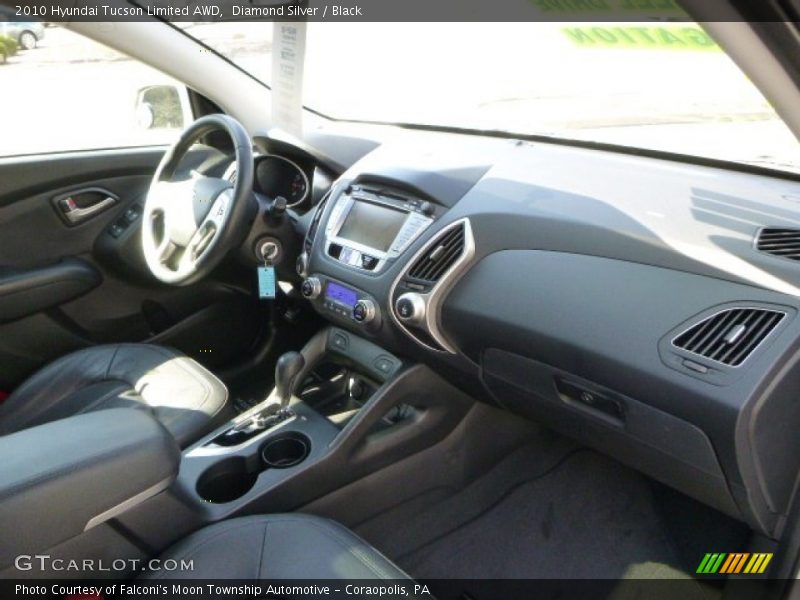 Diamond Silver / Black 2010 Hyundai Tucson Limited AWD