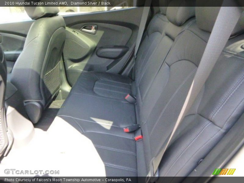 Diamond Silver / Black 2010 Hyundai Tucson Limited AWD