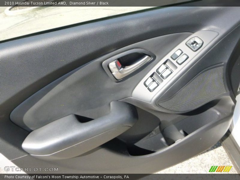 Diamond Silver / Black 2010 Hyundai Tucson Limited AWD