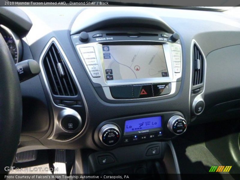 Diamond Silver / Black 2010 Hyundai Tucson Limited AWD