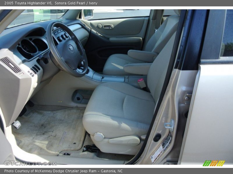 Sonora Gold Pearl / Ivory 2005 Toyota Highlander V6