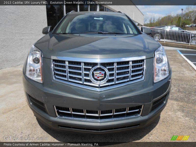 Evolution Green Metallic / Shale/Brownstone 2013 Cadillac SRX Luxury FWD