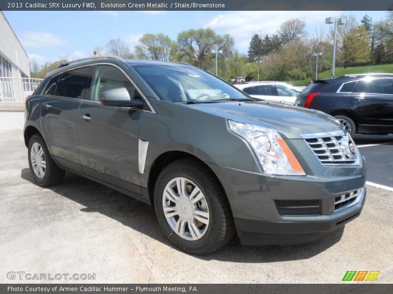 Evolution Green Metallic / Shale/Brownstone 2013 Cadillac SRX Luxury FWD