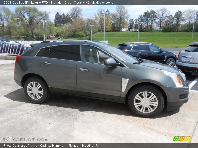 Evolution Green Metallic / Shale/Brownstone 2013 Cadillac SRX Luxury FWD
