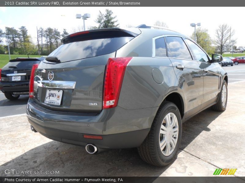 Evolution Green Metallic / Shale/Brownstone 2013 Cadillac SRX Luxury FWD
