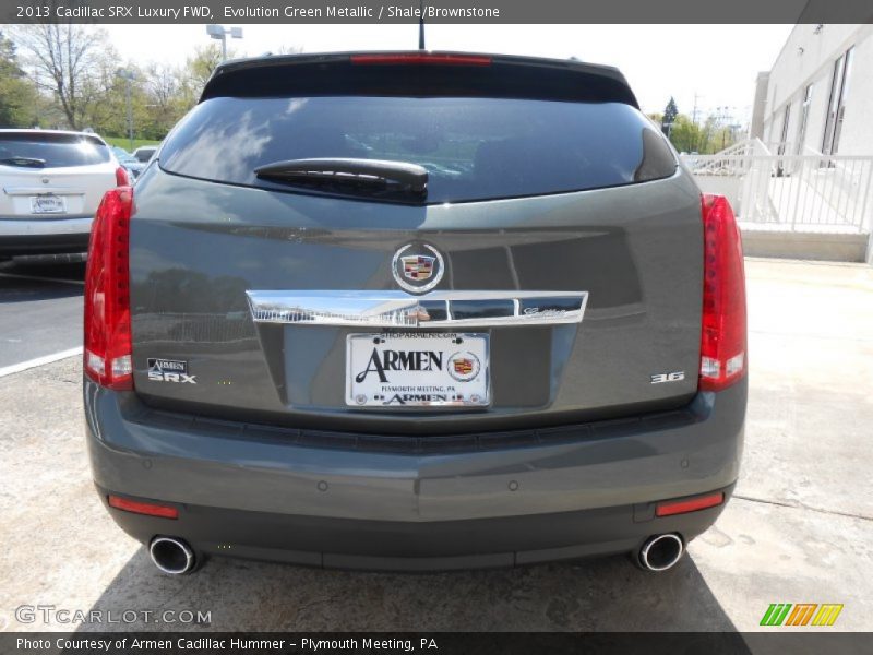 Evolution Green Metallic / Shale/Brownstone 2013 Cadillac SRX Luxury FWD