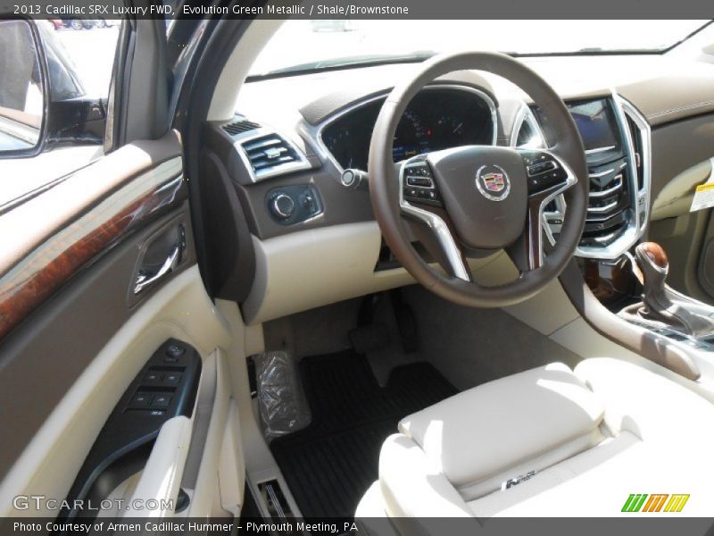 Evolution Green Metallic / Shale/Brownstone 2013 Cadillac SRX Luxury FWD