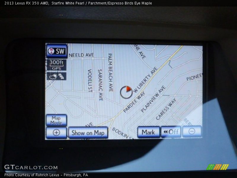 Starfire White Pearl / Parchment/Espresso Birds Eye Maple 2013 Lexus RX 350 AWD