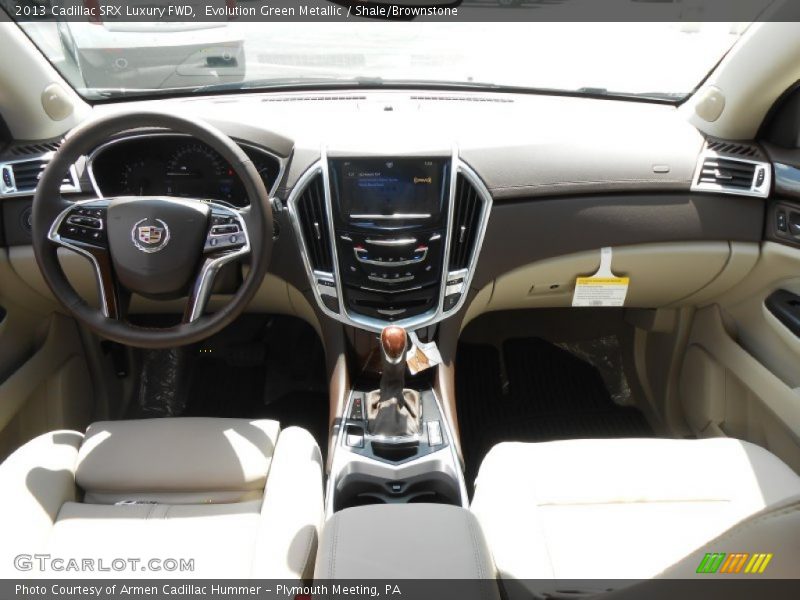 Evolution Green Metallic / Shale/Brownstone 2013 Cadillac SRX Luxury FWD