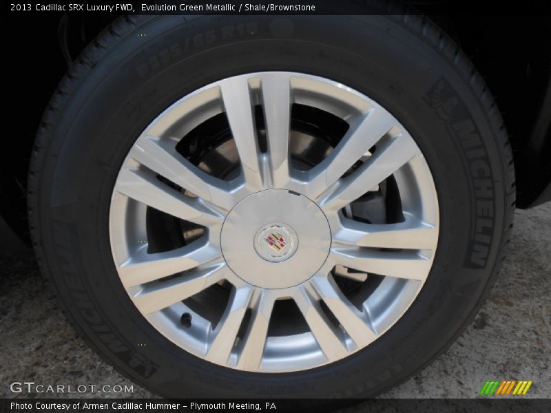 Evolution Green Metallic / Shale/Brownstone 2013 Cadillac SRX Luxury FWD