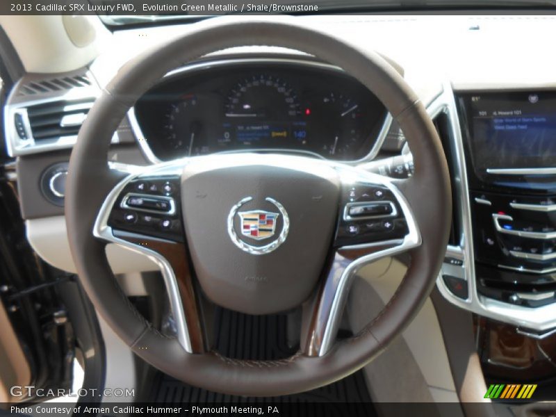 Evolution Green Metallic / Shale/Brownstone 2013 Cadillac SRX Luxury FWD