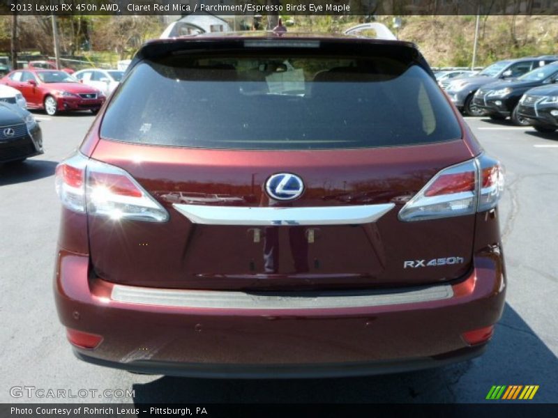 Claret Red Mica / Parchment/Espresso Birds Eye Maple 2013 Lexus RX 450h AWD