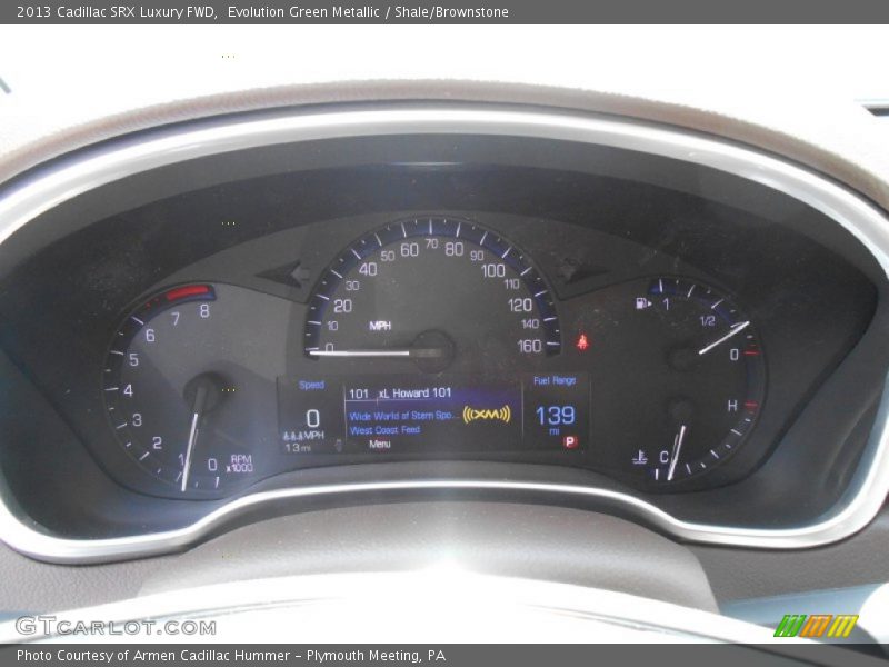 Evolution Green Metallic / Shale/Brownstone 2013 Cadillac SRX Luxury FWD