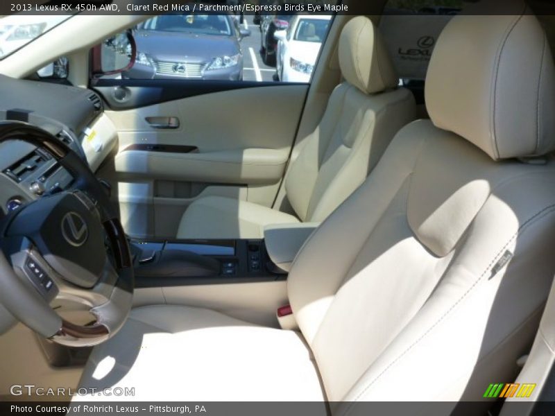 Claret Red Mica / Parchment/Espresso Birds Eye Maple 2013 Lexus RX 450h AWD