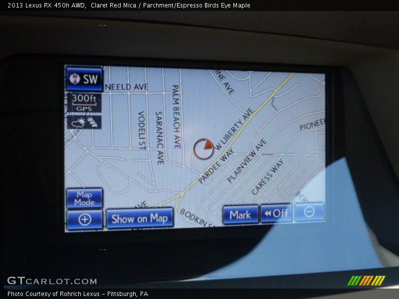 Claret Red Mica / Parchment/Espresso Birds Eye Maple 2013 Lexus RX 450h AWD