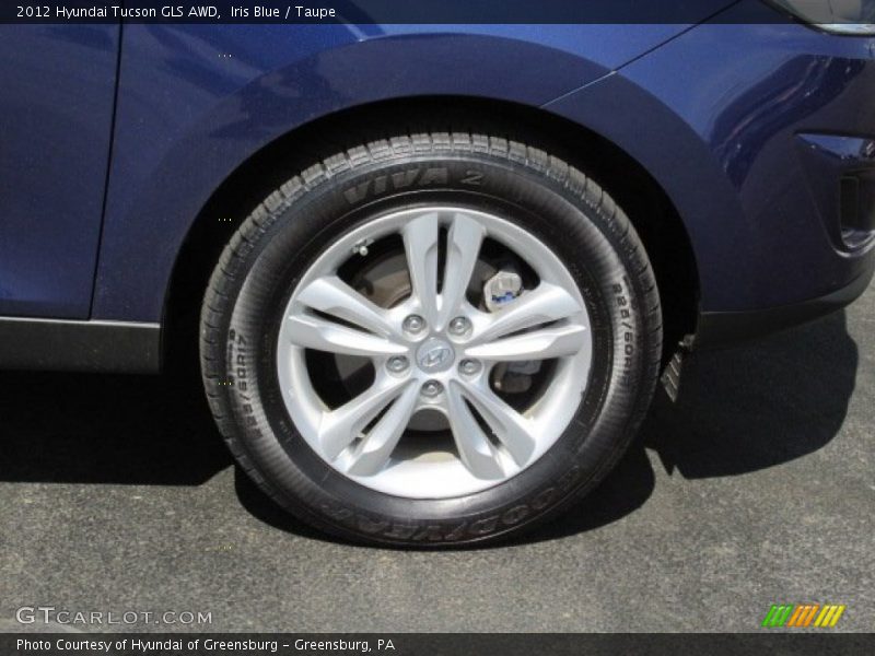 Iris Blue / Taupe 2012 Hyundai Tucson GLS AWD