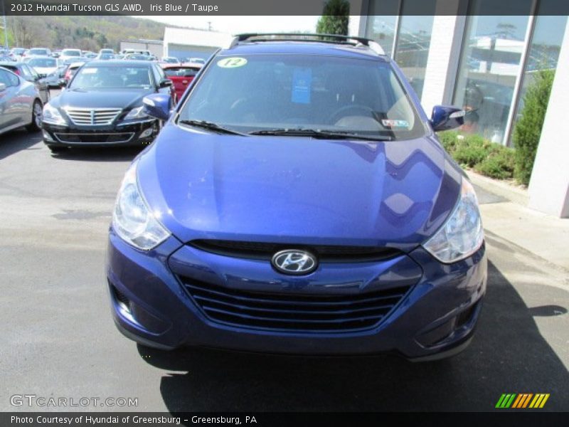 Iris Blue / Taupe 2012 Hyundai Tucson GLS AWD