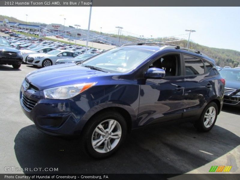 Iris Blue / Taupe 2012 Hyundai Tucson GLS AWD