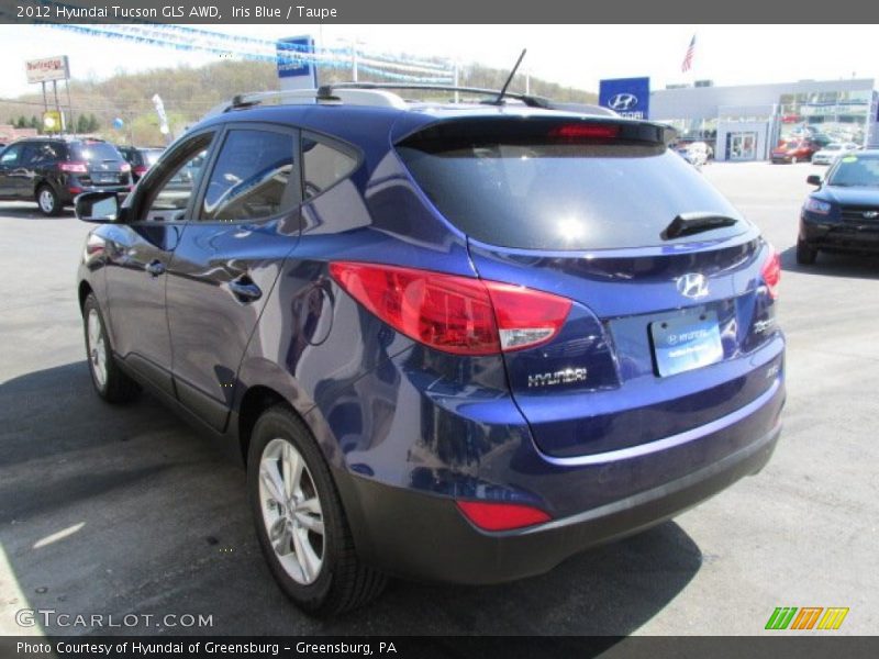 Iris Blue / Taupe 2012 Hyundai Tucson GLS AWD