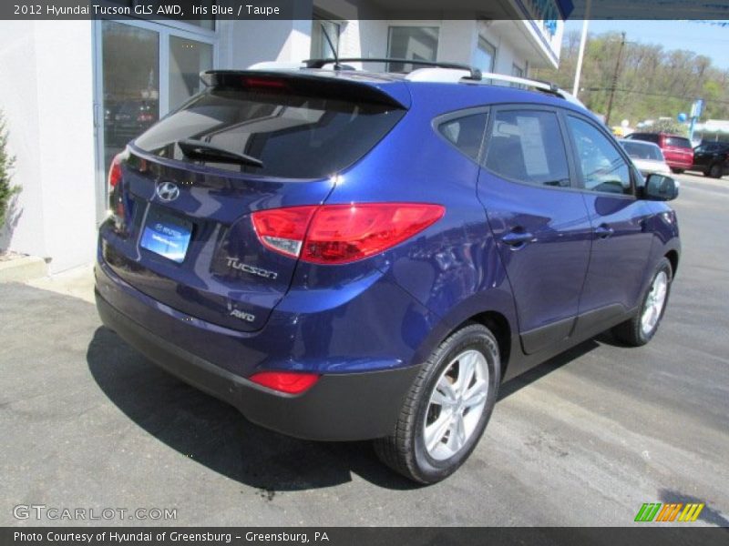 Iris Blue / Taupe 2012 Hyundai Tucson GLS AWD