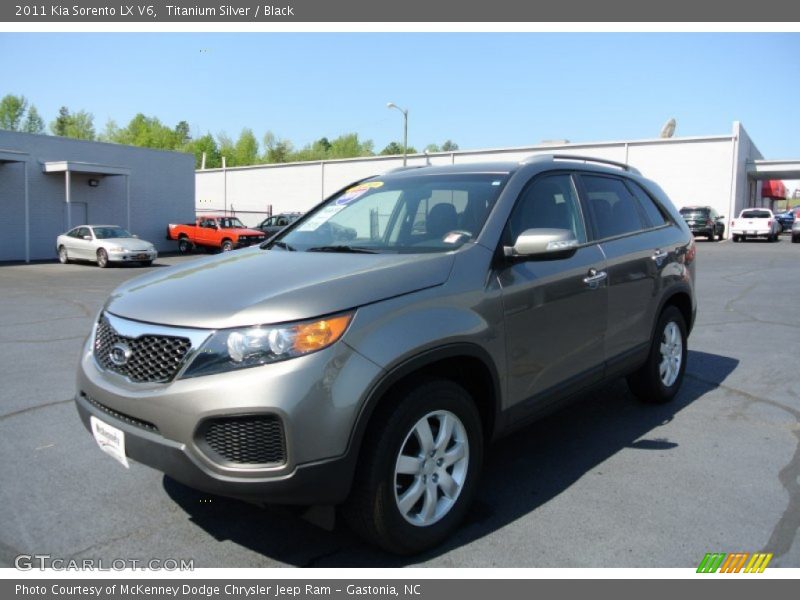 Titanium Silver / Black 2011 Kia Sorento LX V6