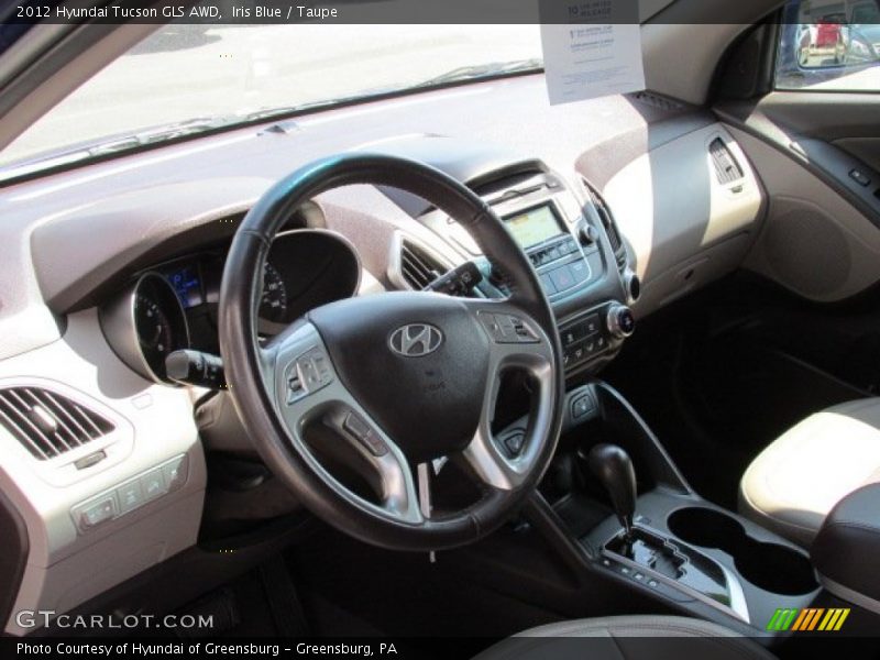Iris Blue / Taupe 2012 Hyundai Tucson GLS AWD