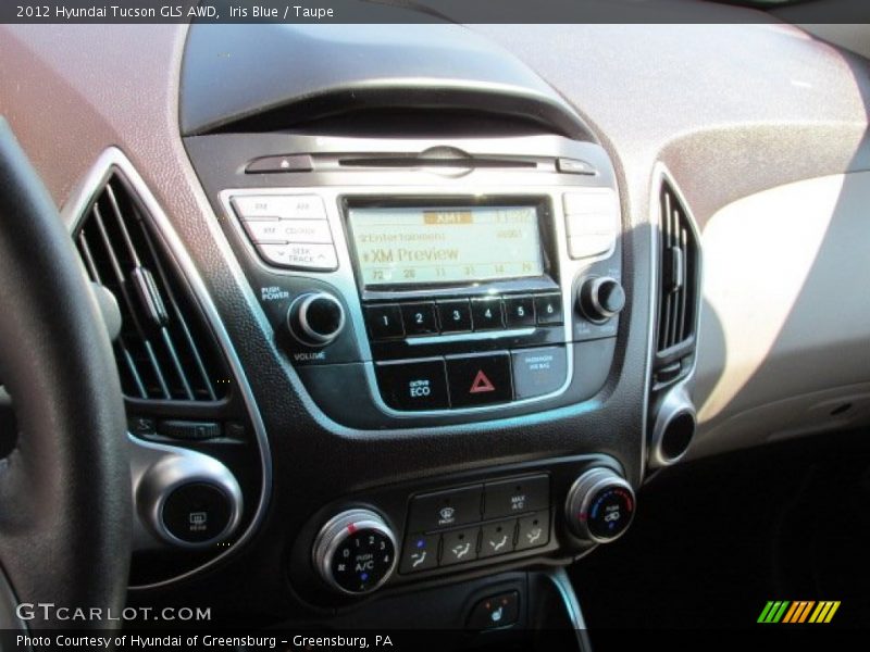 Iris Blue / Taupe 2012 Hyundai Tucson GLS AWD