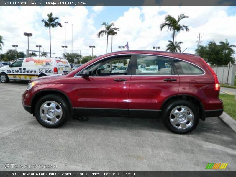Tango Red Pearl / Gray 2010 Honda CR-V LX