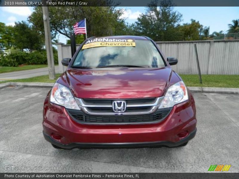 Tango Red Pearl / Gray 2010 Honda CR-V LX