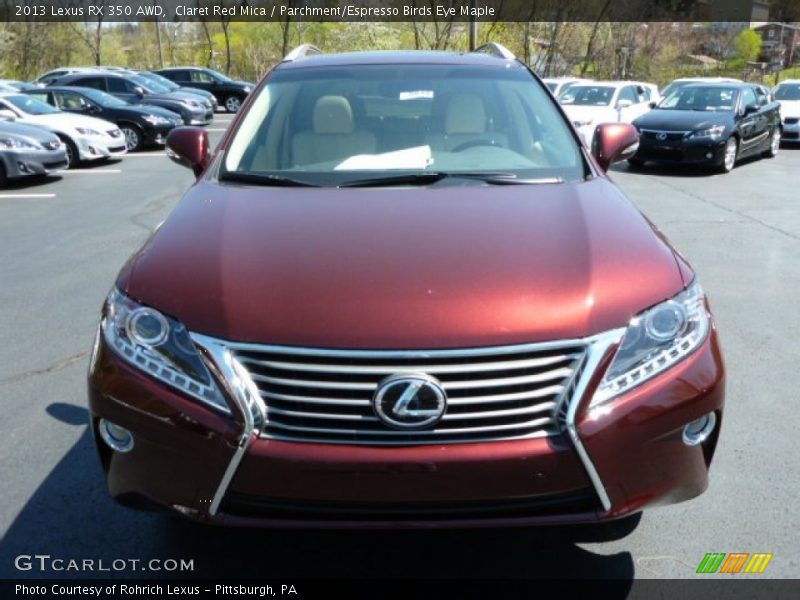 Claret Red Mica / Parchment/Espresso Birds Eye Maple 2013 Lexus RX 350 AWD