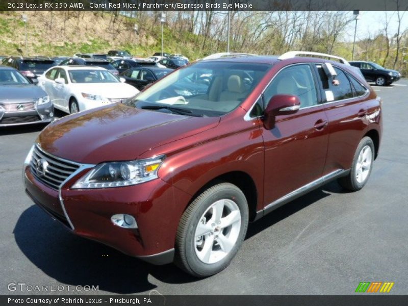 Claret Red Mica / Parchment/Espresso Birds Eye Maple 2013 Lexus RX 350 AWD