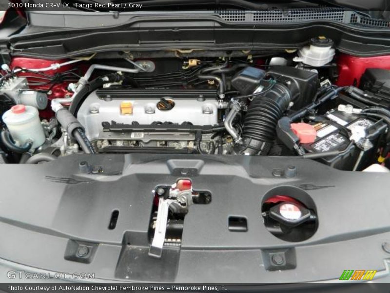 Tango Red Pearl / Gray 2010 Honda CR-V LX